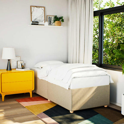 Giroletto senza Materasso Crema 90x200 cm in Tessuto - homemem39