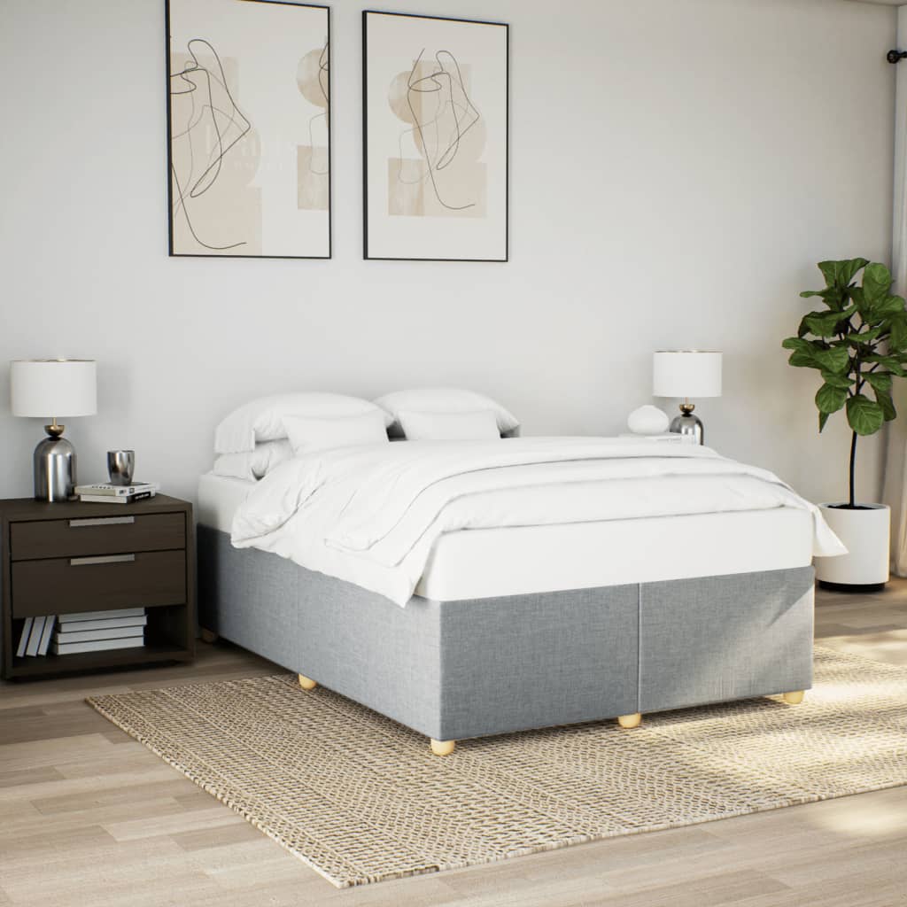 Giroletto senza Materasso Grigio Chiaro 140x190 cm Tessuto | homemem39