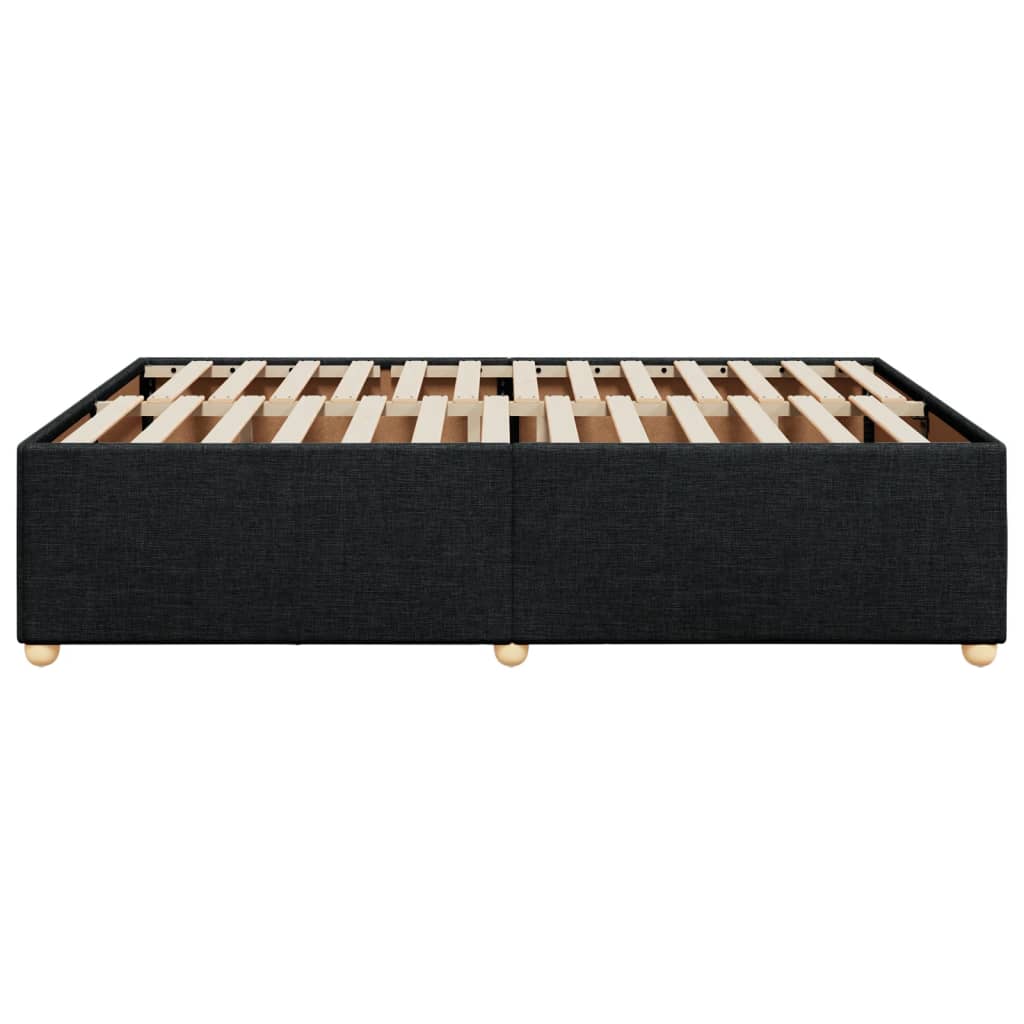 Giroletto senza Materasso Nero 140x190 cm in Tessuto | homemem39