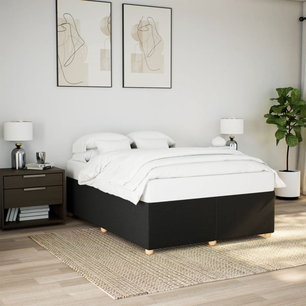 Giroletto senza Materasso Nero 140x190 cm in Tessuto | homemem39