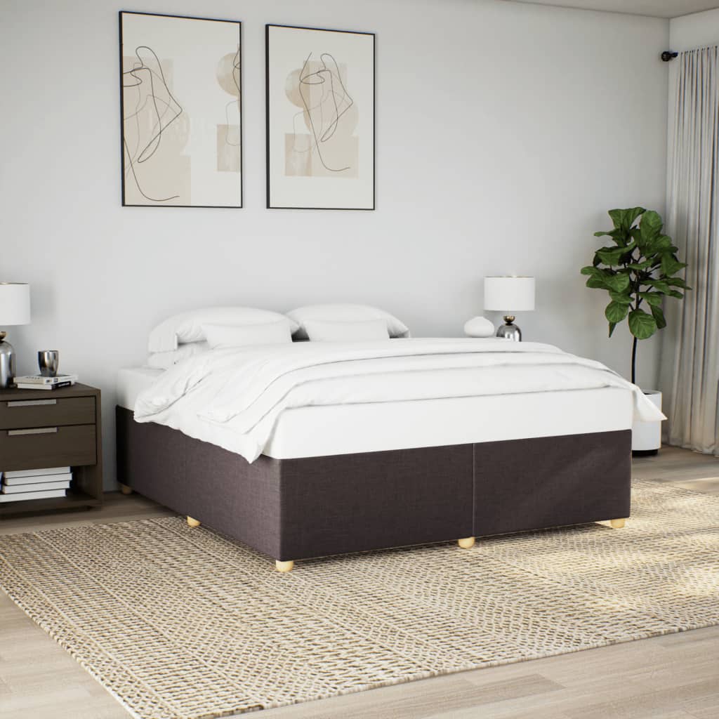 Giroletto senza Materasso Marrone Scuro 180x200 cm Tessuto | homemem39