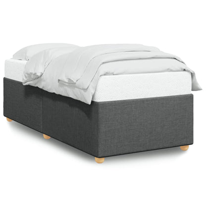 Struttura letto senza Materasso singolo Grigio Scuro in Tessuto | homemem39