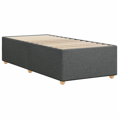 Struttura letto senza Materasso singolo Grigio Scuro in Tessuto | homemem39