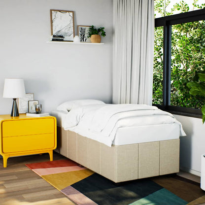 Giroletto senza Materasso Crema 90x190 cm in Tessuto | homemem39