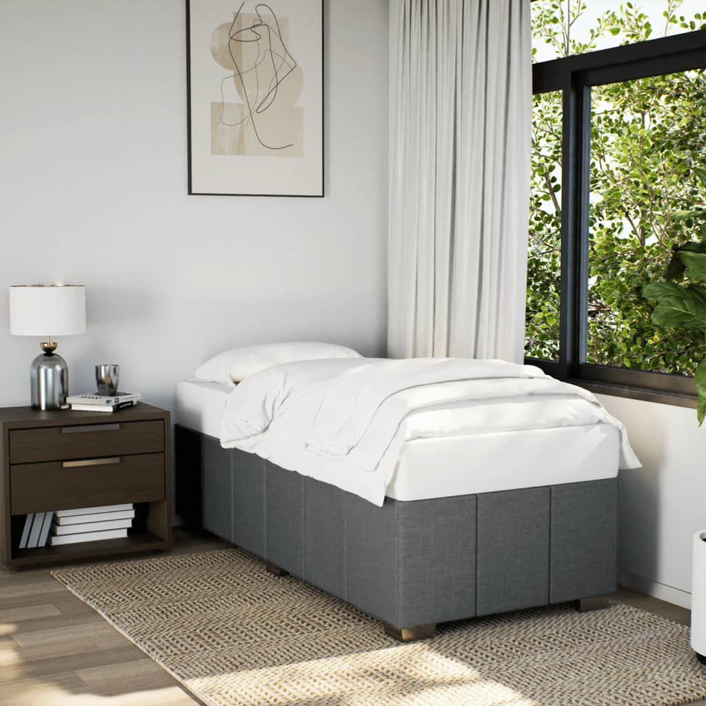 Giroletto senza Materasso Grigio Scuro 90x200 cm Tessuto | homemem39