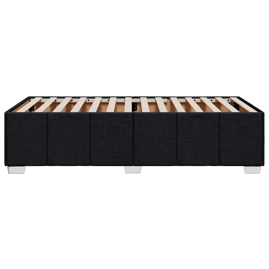 Giroletto senza Materasso Nero 100x200 cm in Tessuto | homemem39