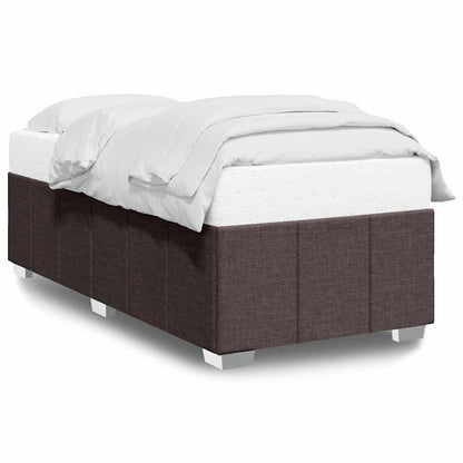 Giroletto senza Materasso Marrone Scuro 100x200 cm Tessuto
