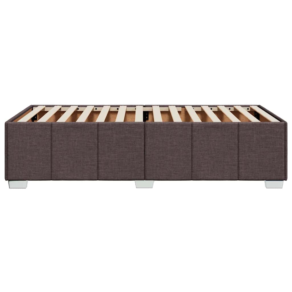 Giroletto senza Materasso Marrone Scuro 100x200 cm Tessuto