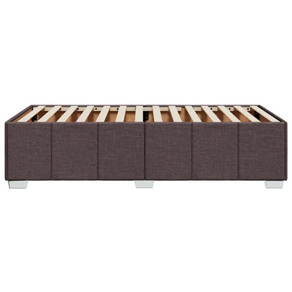 Giroletto senza Materasso Marrone Scuro 100x200 cm Tessuto