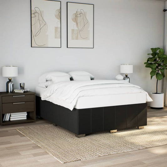 Giroletto senza Materasso Nero 160x200 cm in Tessuto - homemem39