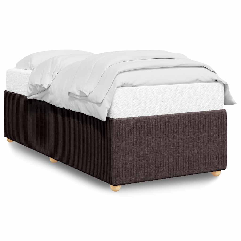 Giroletto senza Materasso Marrone Scuro 80x200 cm Tessuto | homemem39