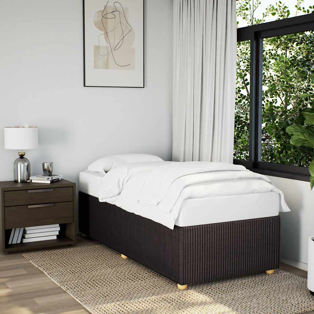 Giroletto senza Materasso Marrone Scuro 80x200 cm Tessuto | homemem39
