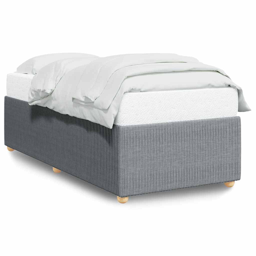Giroletto senza Materasso Grigio Chiaro 90x190 cm Tessuto | homemem39