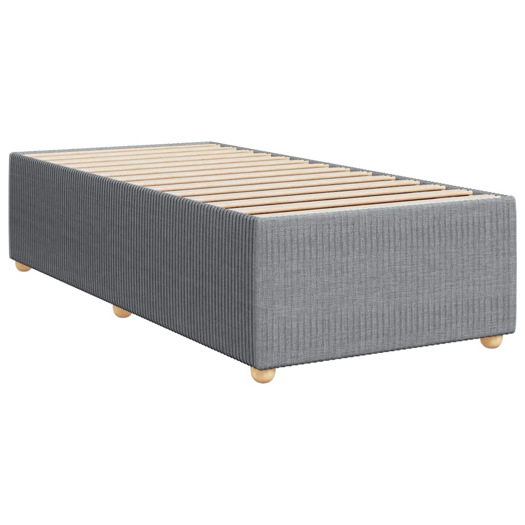 Giroletto senza Materasso Grigio Chiaro 90x190 cm Tessuto | homemem39