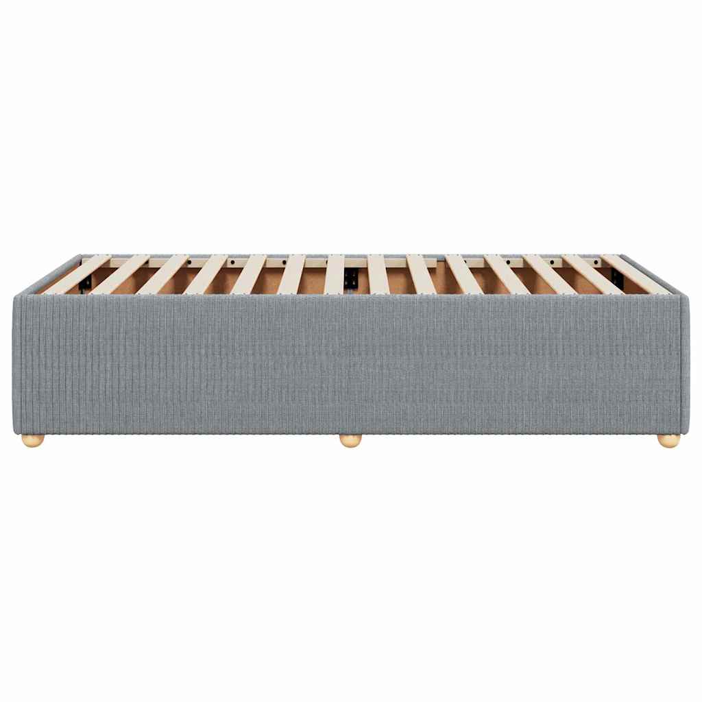 Giroletto senza Materasso Grigio Chiaro 90x190 cm Tessuto | homemem39