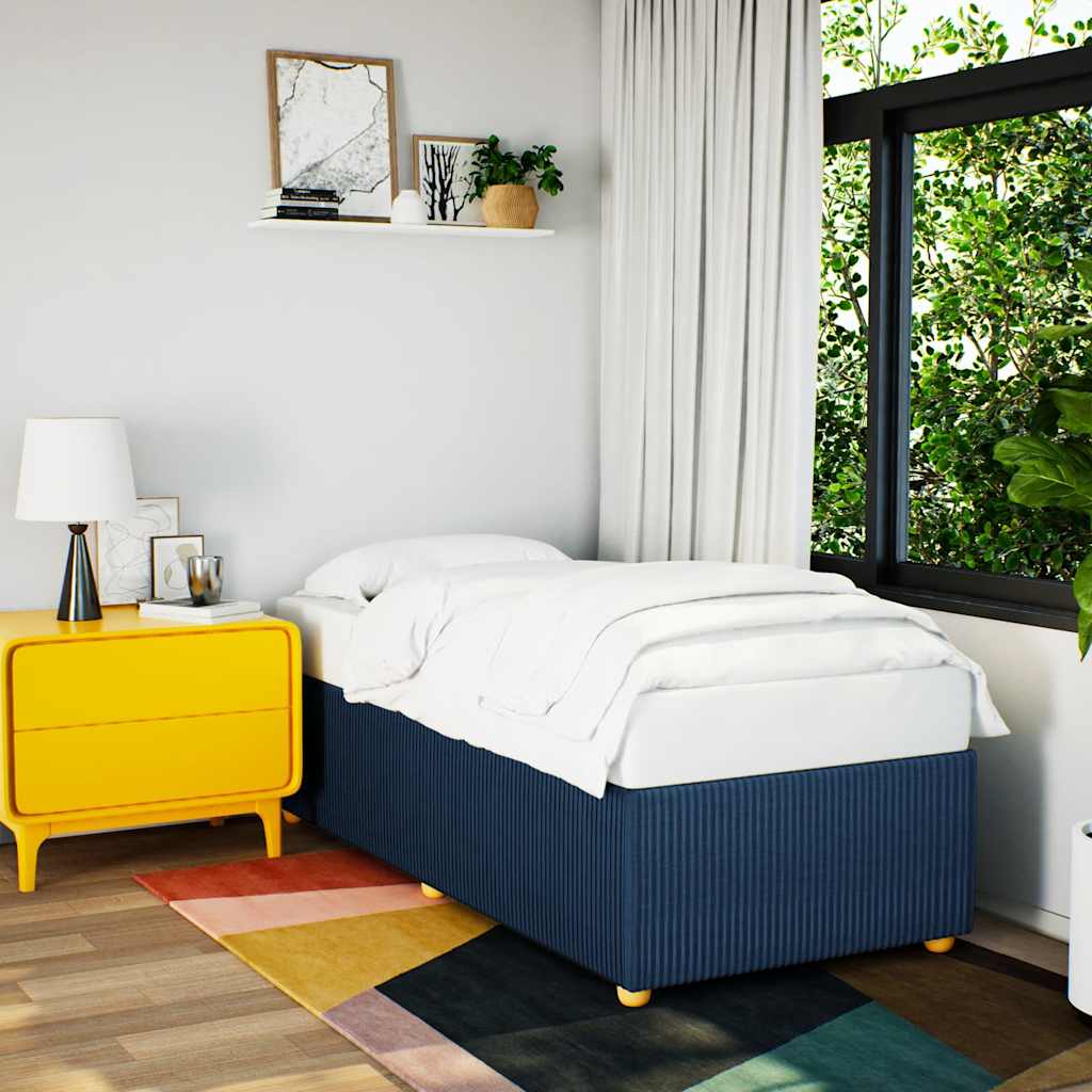 Giroletto senza Materasso Blu 90x190 cm in Tessuto | homemem39