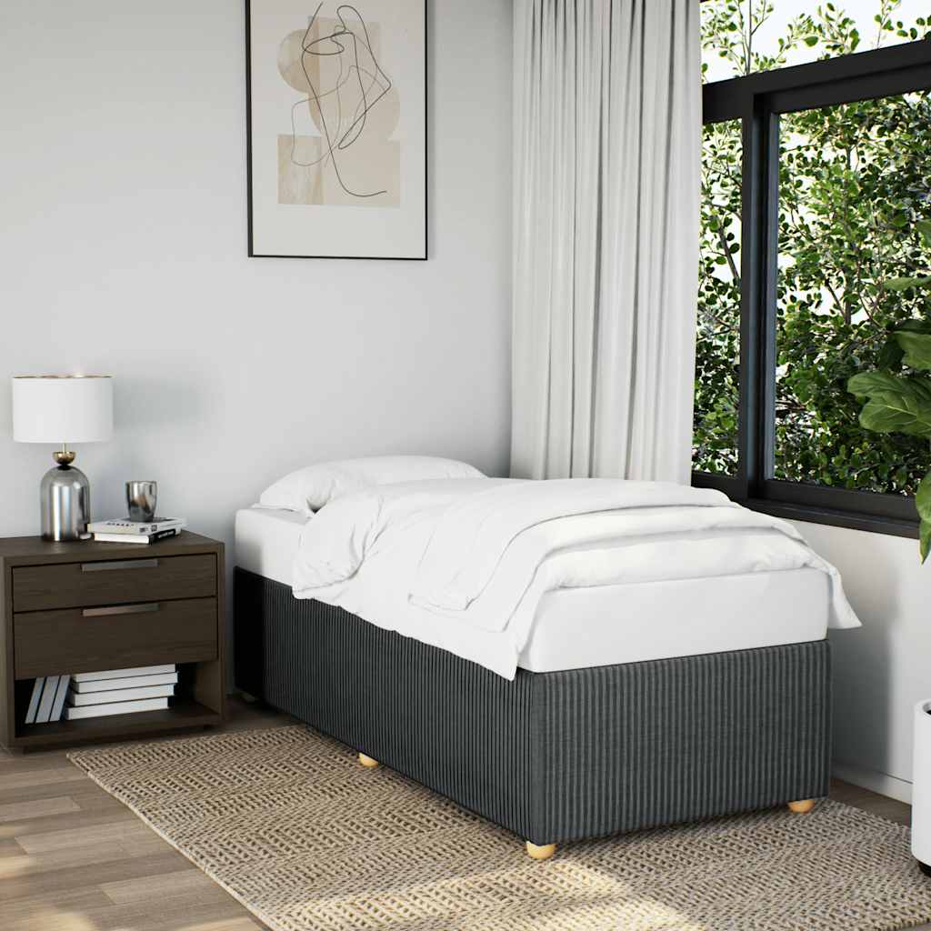 Giroletto senza Materasso Grigio Scuro 90x200 cm Tessuto | homemem39