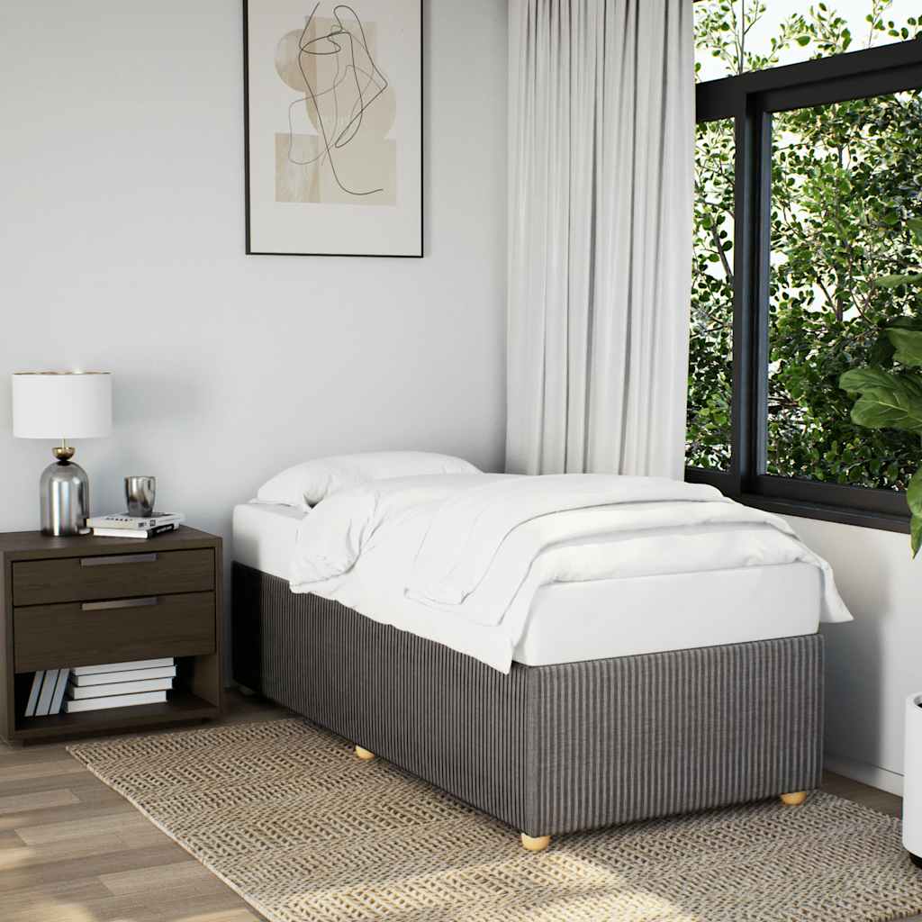 Giroletto senza Materasso Tortora 90x200 cm Tessuto | homemem39