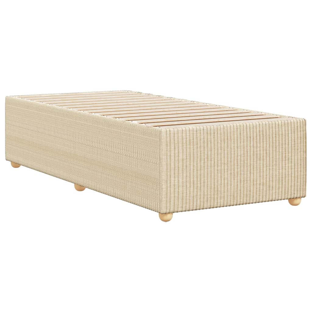 Giroletto senza Materasso Crema 90x200 cm in Tessuto | homemem39