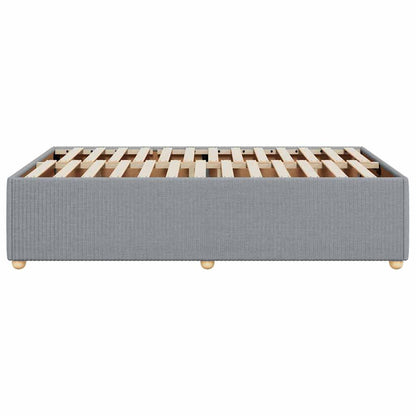 Giroletto senza Materasso Grigio Chiaro 120x190 cm in Tessuto