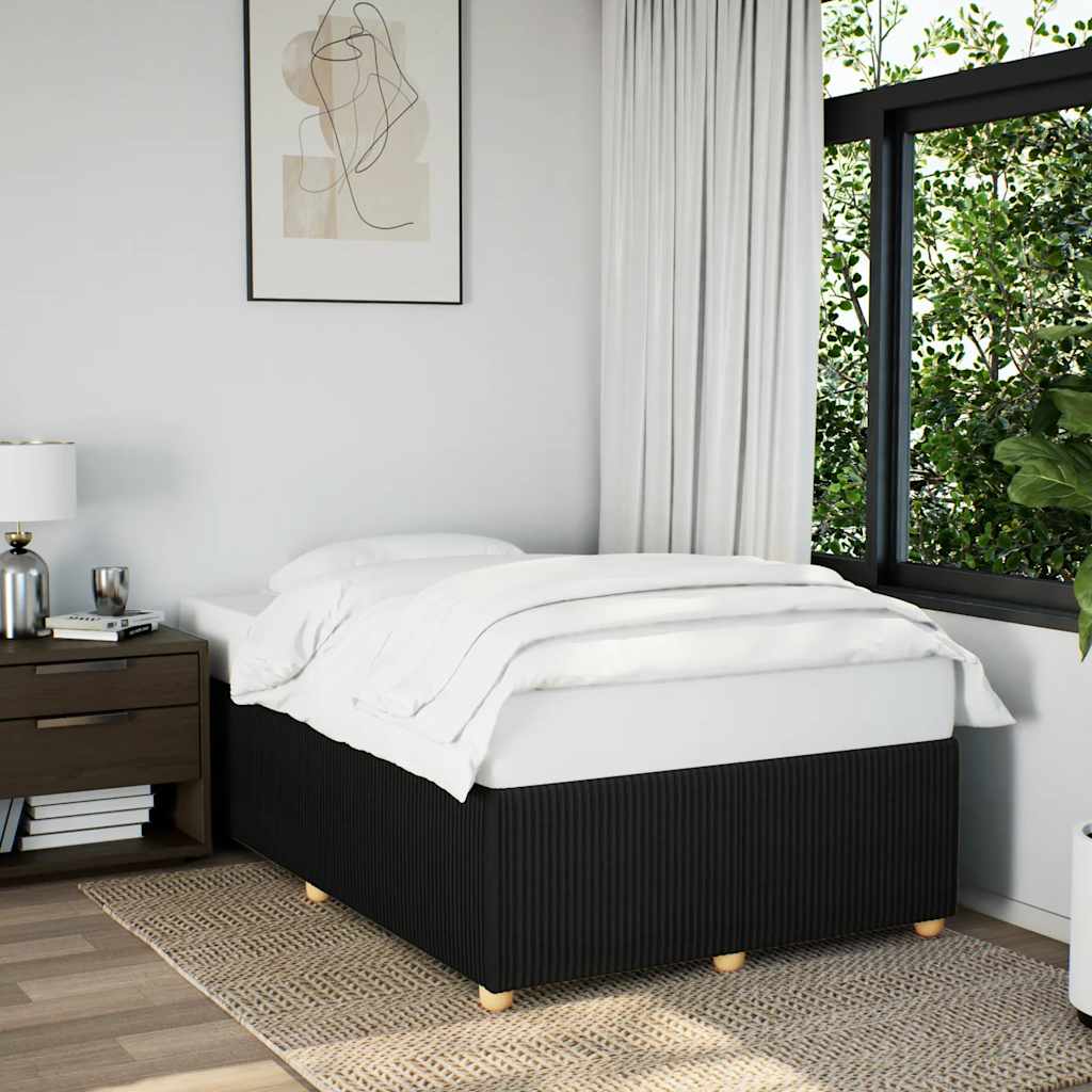 Giroletto senza Materasso Nero 120x200 cm Tessuto | homemem39