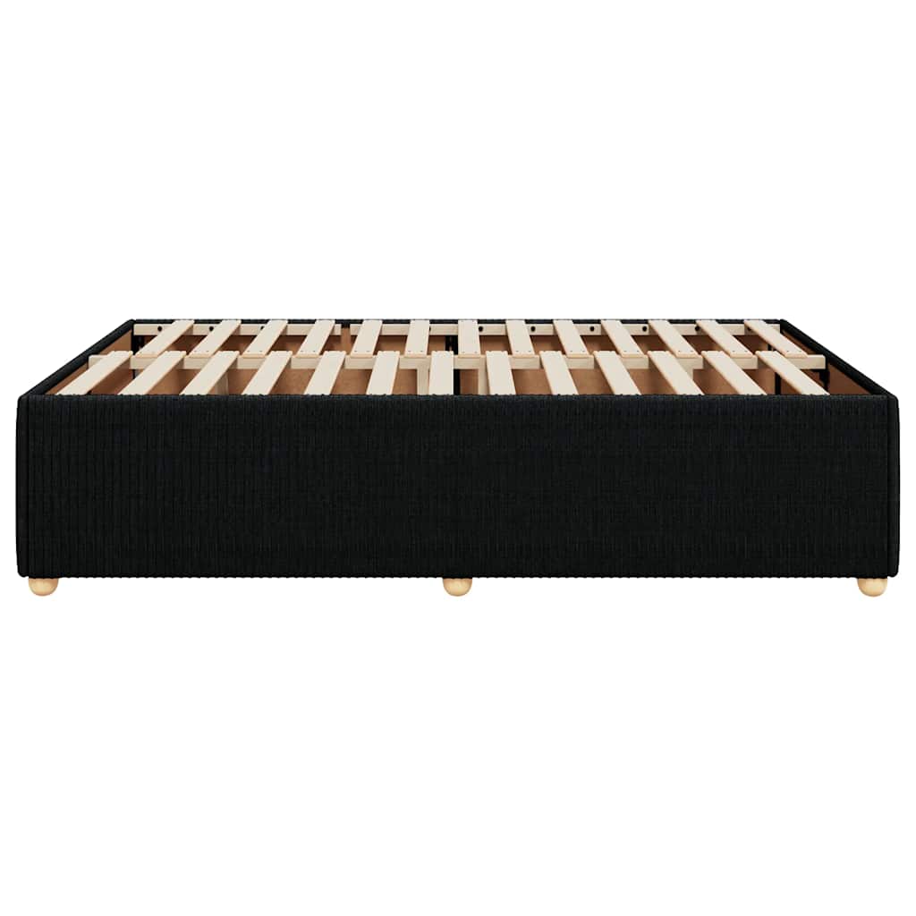 Giroletto senza Materasso Nero 140x200 cm in Tessuto | homemem39