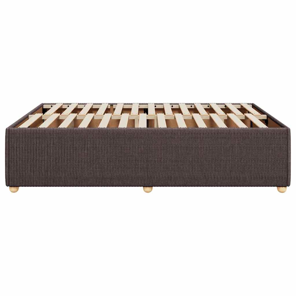 Giroletto senza Materasso Marrone Scuro 140x200 cm Tessuto | homemem39