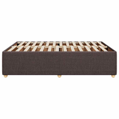 Giroletto senza Materasso Marrone Scuro 140x200 cm Tessuto | homemem39