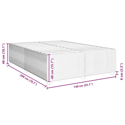Giroletto senza Materasso Blu 140x200 cm in Tessuto | homemem39
