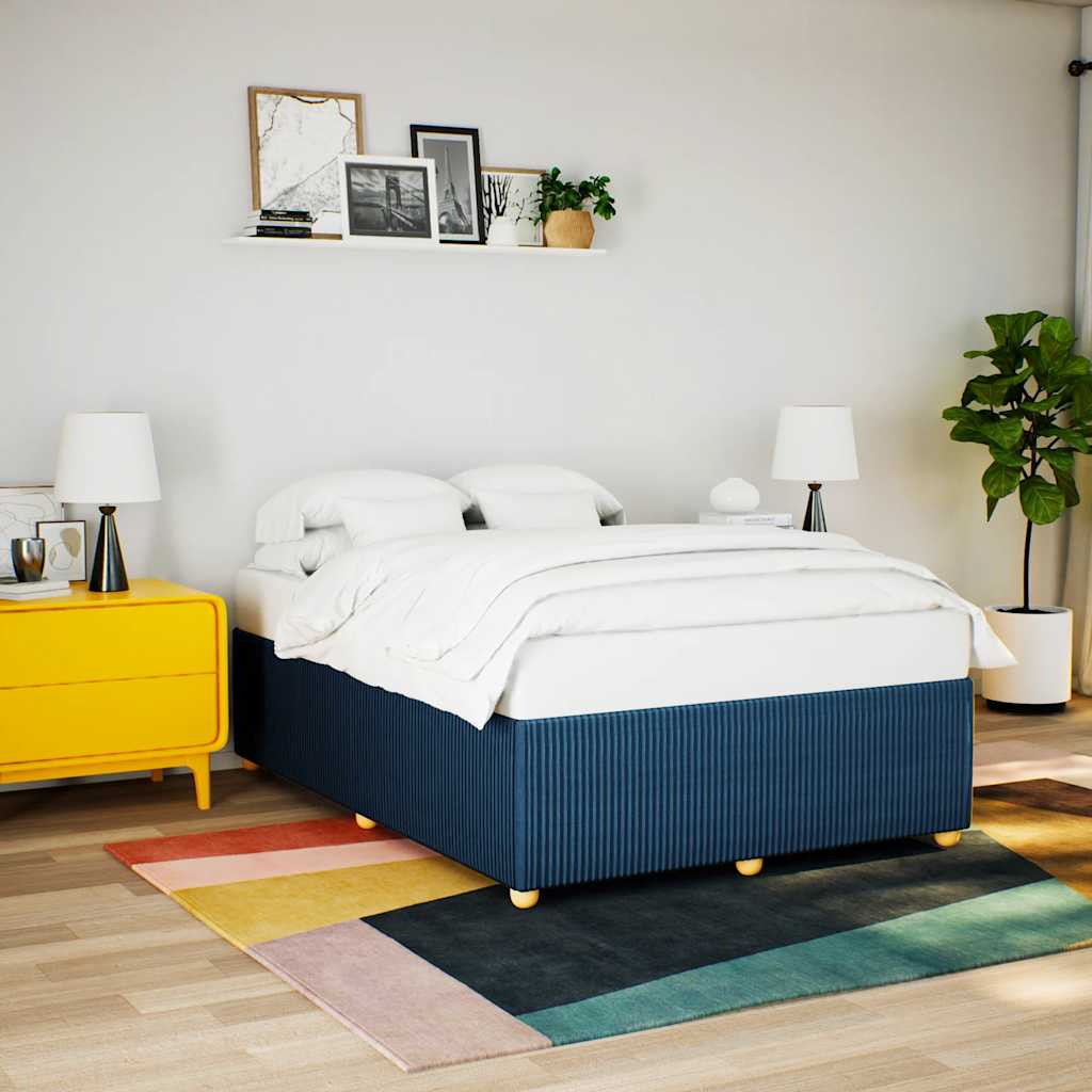 Giroletto senza Materasso Blu 140x200 cm in Tessuto | homemem39