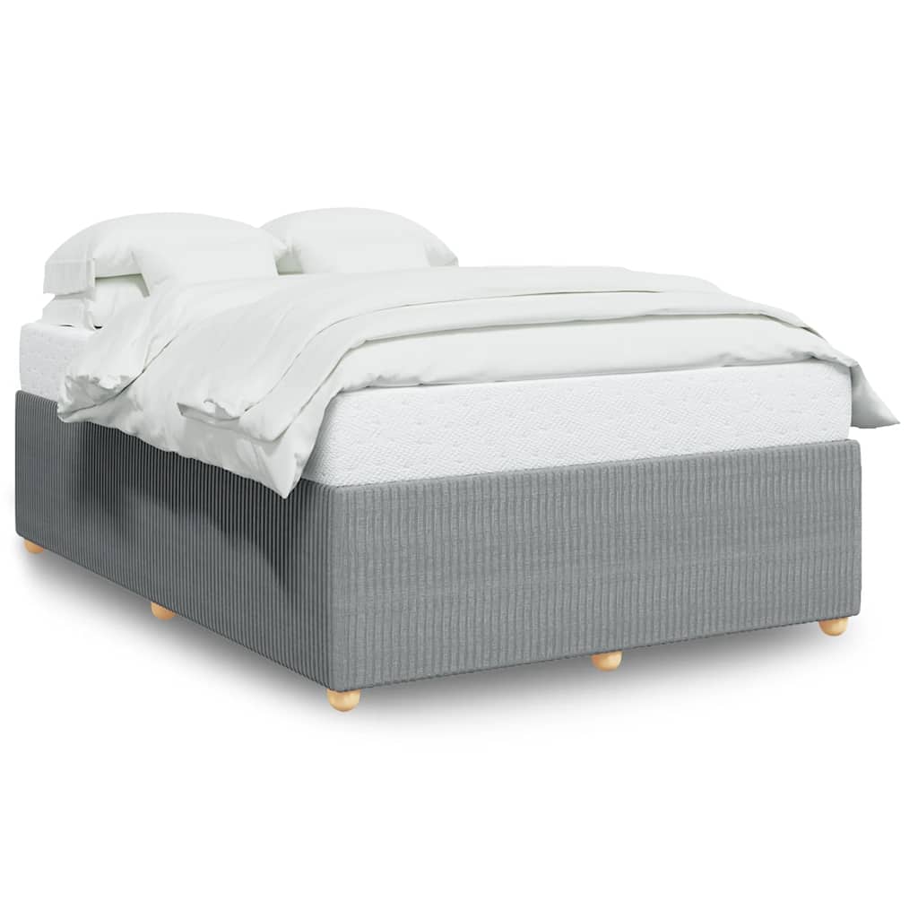 Giroletto senza Materasso Grigio Chiaro 160x200 cm Tessuto | homemem39