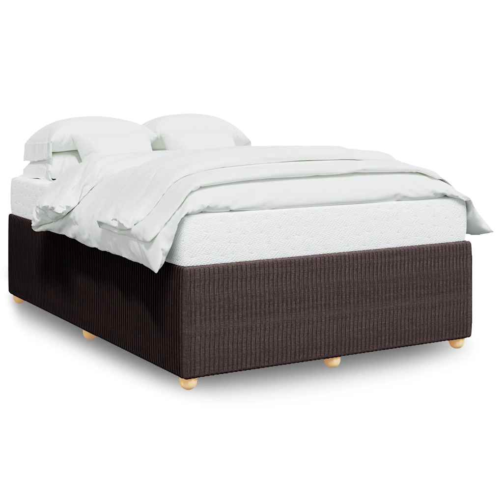 Giroletto senza Materasso Marrone Scuro 160x200 cm Tessuto | homemem39