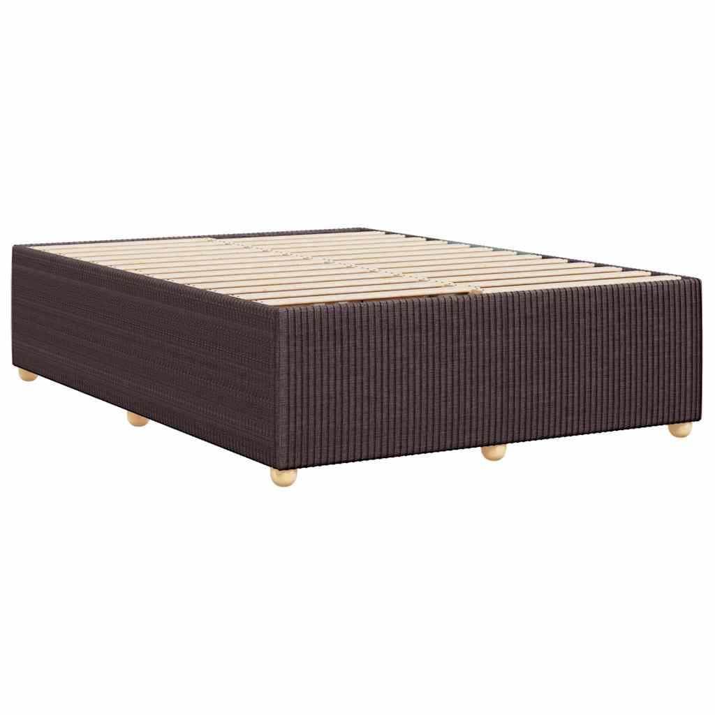 Giroletto senza Materasso Marrone Scuro 160x200 cm Tessuto | homemem39
