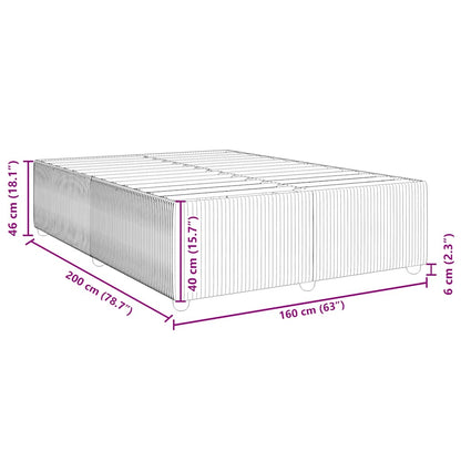 Giroletto senza Materasso Tortora 160x200 cm in Tessuto | homemem39