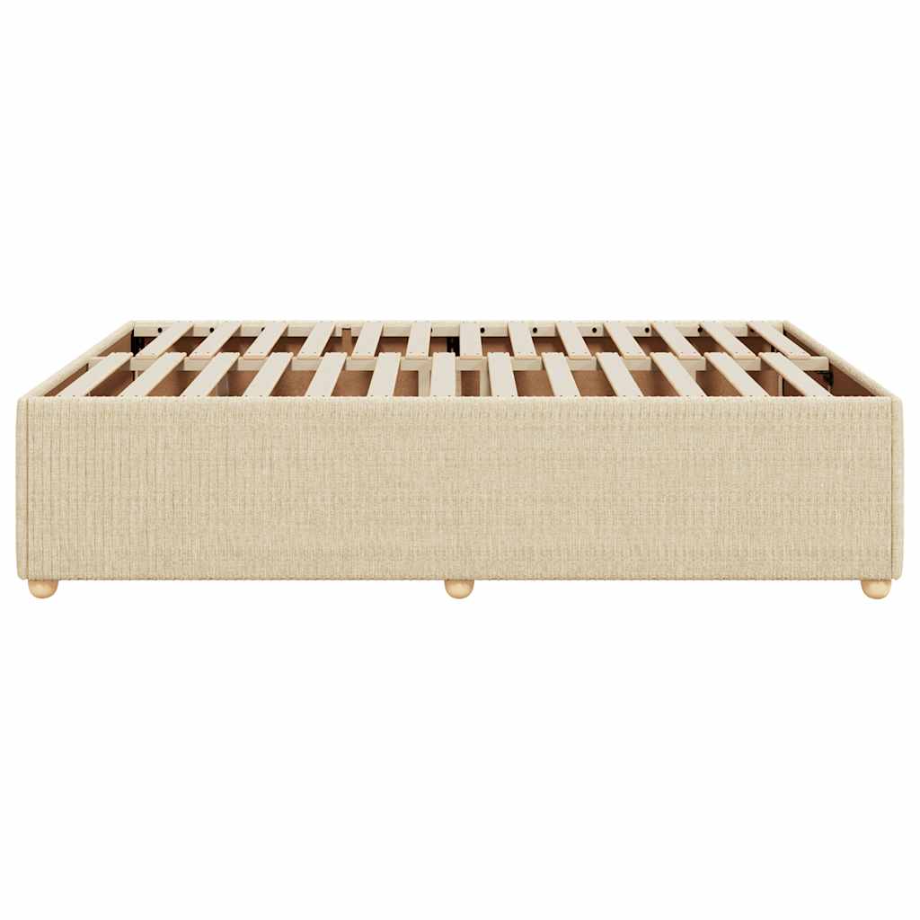 Giroletto senza Materasso Crema 160x200 cm in Tessuto | homemem39