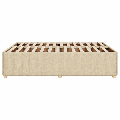 Giroletto senza Materasso Crema 160x200 cm in Tessuto | homemem39