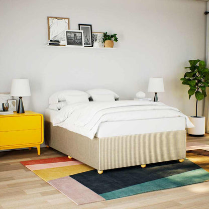 Giroletto senza Materasso Crema 160x200 cm in Tessuto | homemem39