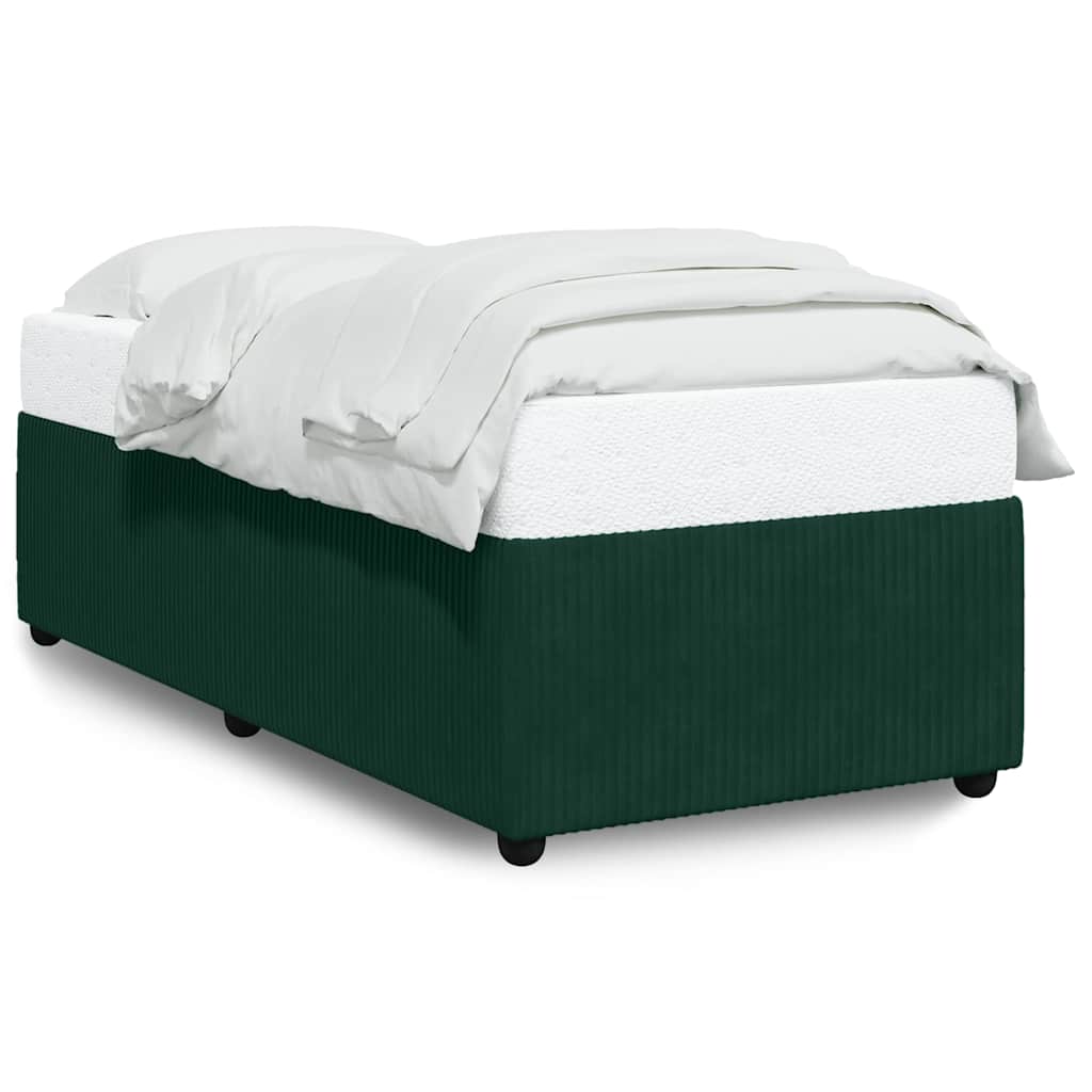 Giroletto senza Materasso Verde Scuro 80x200 cm in Velluto | homemem39