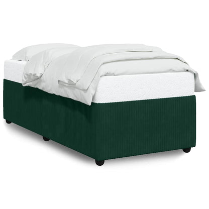 Giroletto senza Materasso Verde Scuro 80x200 cm in Velluto | homemem39
