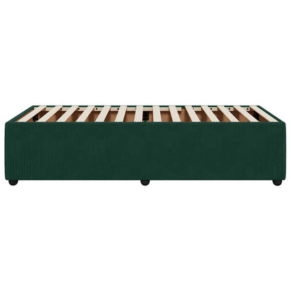 Giroletto senza Materasso Verde Scuro 80x200 cm in Velluto | homemem39