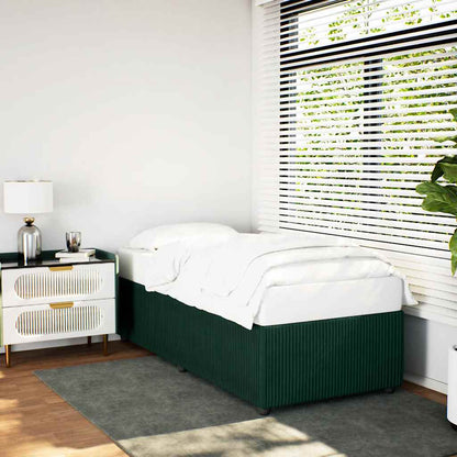 Giroletto senza Materasso Verde Scuro 80x200 cm in Velluto | homemem39