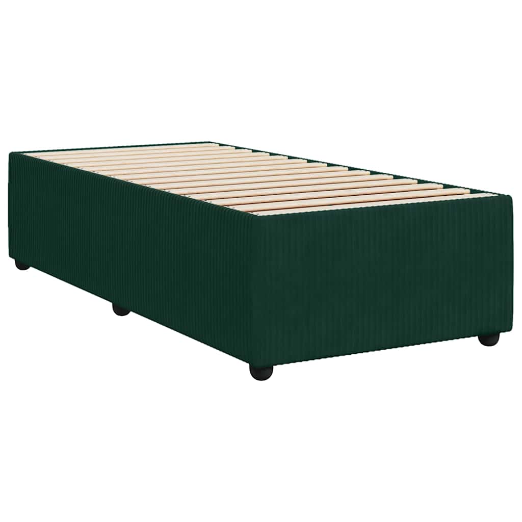 Giroletto senza Materasso Verde Scuro 90x190 cm in Velluto | homemem39