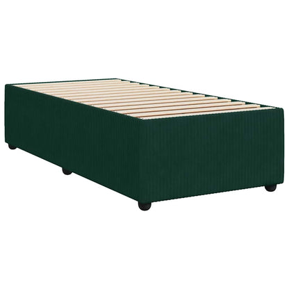 Giroletto senza Materasso Verde Scuro 90x200 cm in Velluto | homemem39