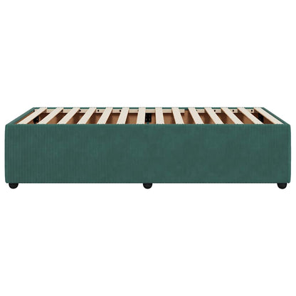 Giroletto senza Materasso Verde Scuro 100x200 cm in Velluto - homemem39