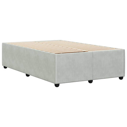 Giroletto senza Materasso Grigio Chiaro 120x200 cm Velluto | homemem39