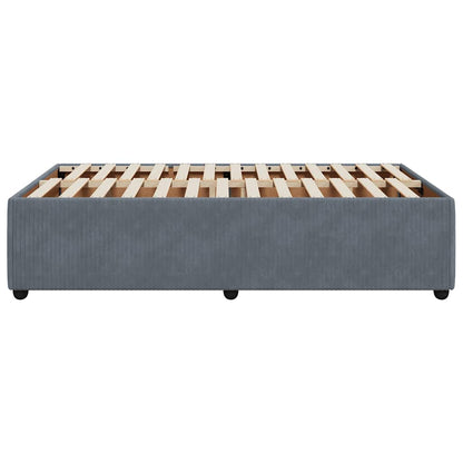Giroletto senza Materasso Grigio Scuro 120x200 cm Velluto | homemem39