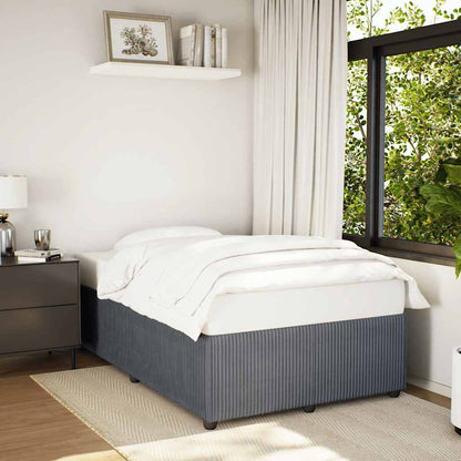 Giroletto senza Materasso Grigio Scuro 120x200 cm Velluto | homemem39