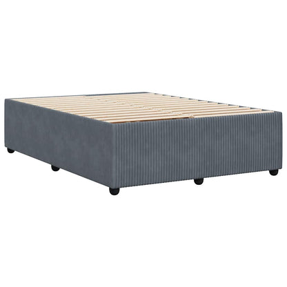 Giroletto senza Materasso Grigio Scuro 140x200 cm Velluto | homemem39