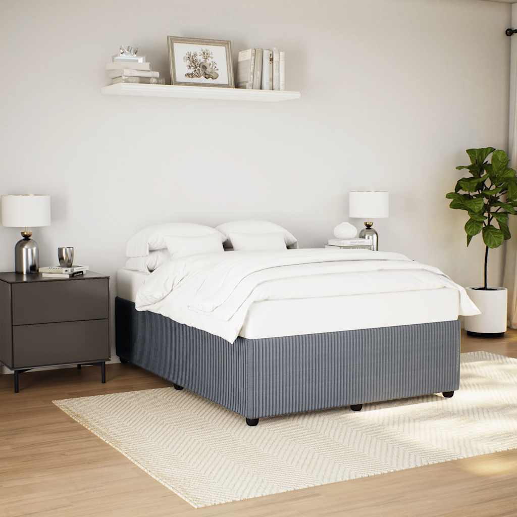 Giroletto senza Materasso Grigio Scuro 140x200 cm Velluto | homemem39