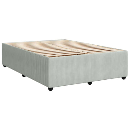 Giroletto senza Materasso Grigio Chiaro 160x200 cm Velluto | homemem39